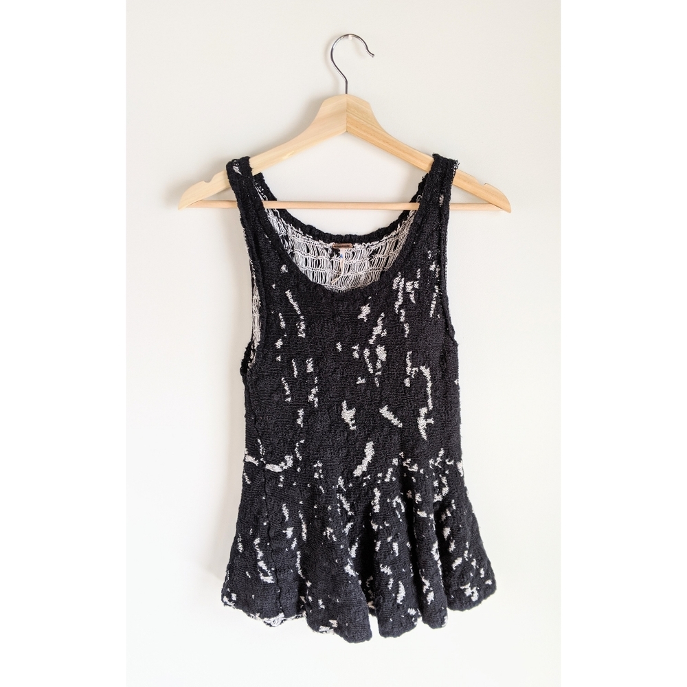 Free People Side By Side Peplum Sweater Tank